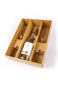 Víno z Kobylí Dárkový set Müller Thurgau + 2 skleničky 